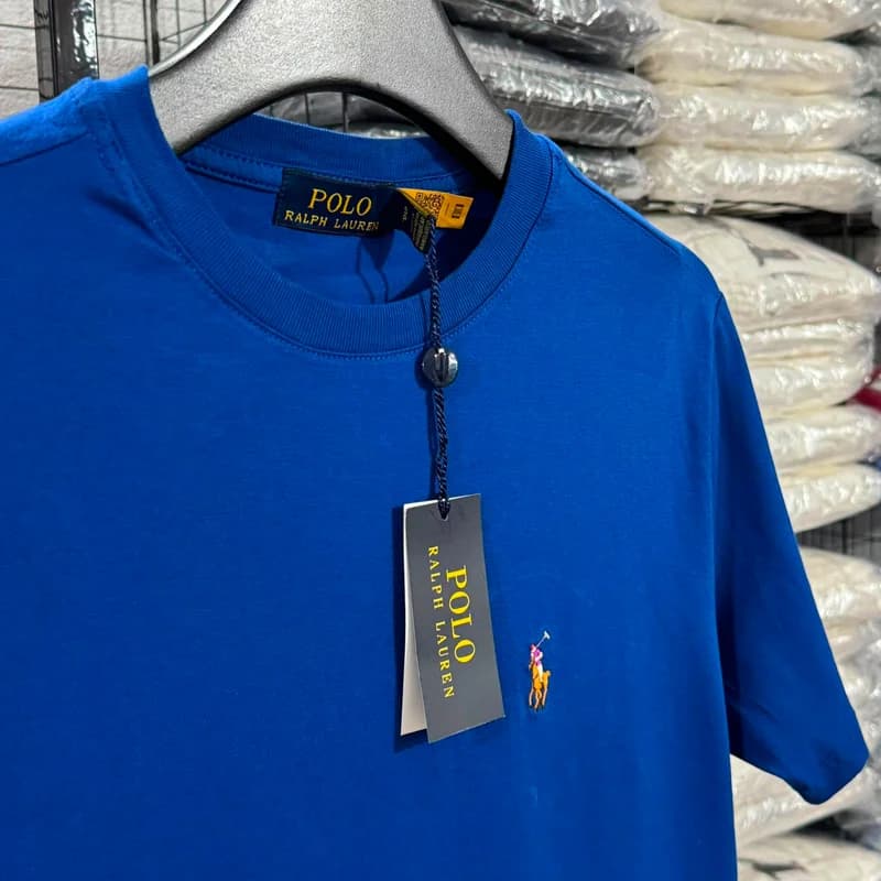 Camiseta Basica Ralph Lauren Colorido cor Azul Royal — imagem 1 de 1