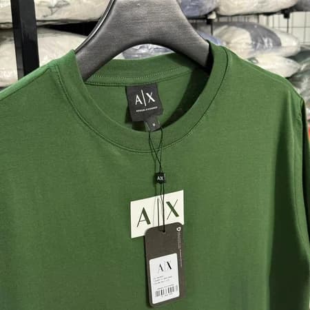 Camiseta Estampada Armani Exchange cor Verde Militar — imagem 1 de 1