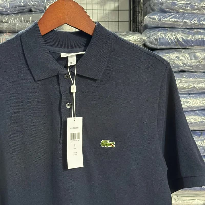 Polo Basica Lacoste Cor Azul Marinho — imagem 1 de 3