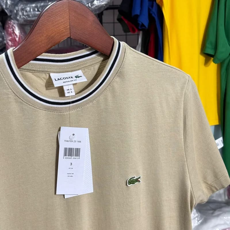 Camiseta Lacoste cor Bege